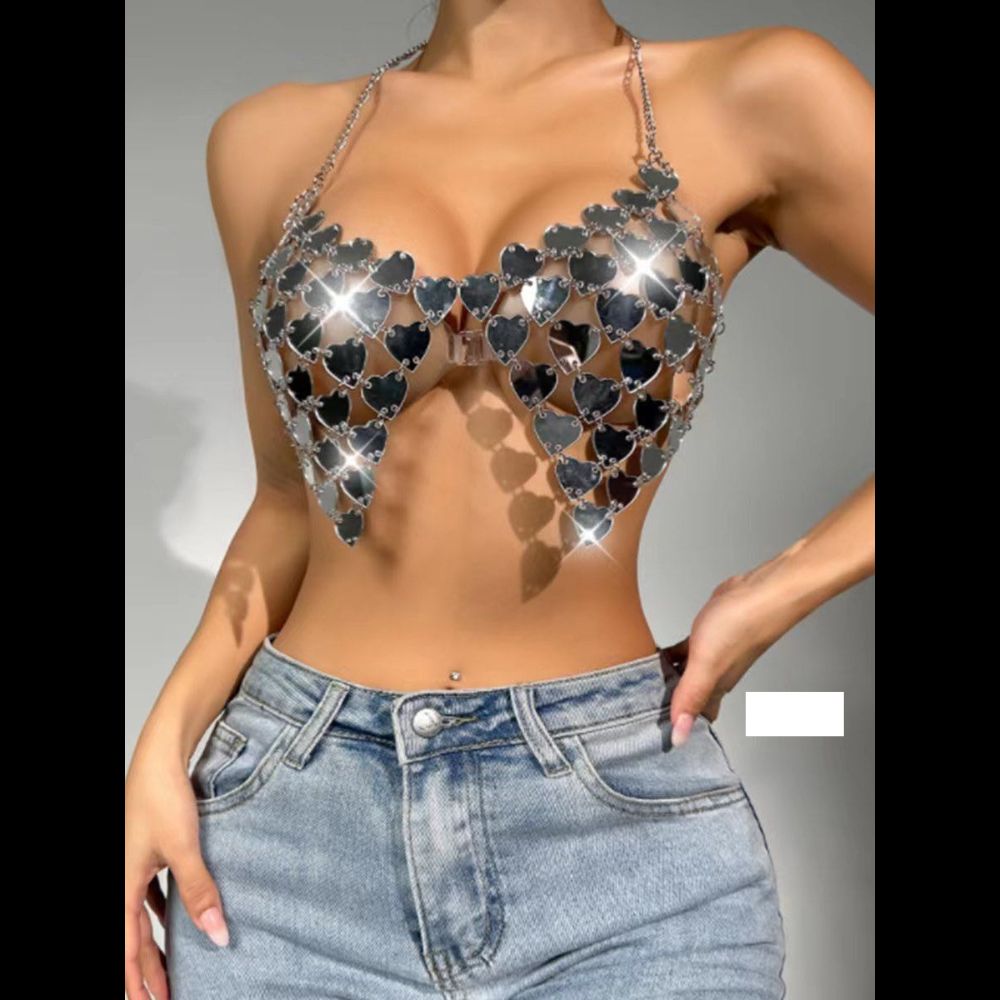 gunaikeia-eswrouxa-top-extra-kosmima-online (12) Top Διάφανο Μεταλιζέ - Ασημί - Image 1