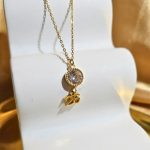 Κολιέ Γούρι White Zircon 2026 - Χρύσο - Image 2