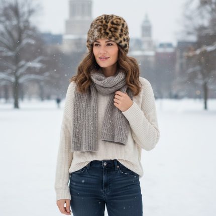 skoufi-gunaikeio-kapelo-gounino-animal-print-kosmima-online