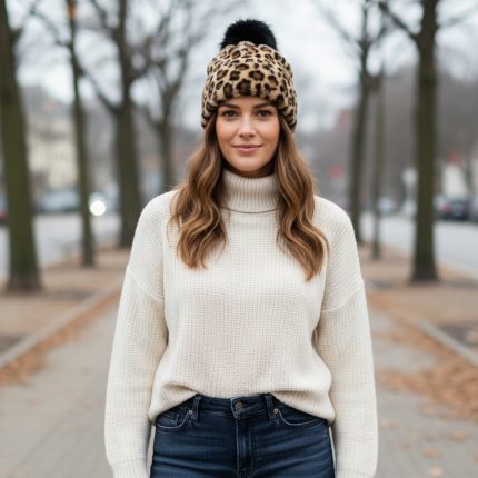 skoufi-gunaikeio-mpez-animal-print-gounino-founta-kosmima-online