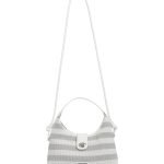 Τσάντα χειρός F2566-2L - Ασημί