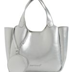 Τσάντα χειρός KX2509 - Ασημί