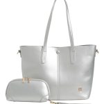 Τσάντα ώμου XY-37008 - Ασημί