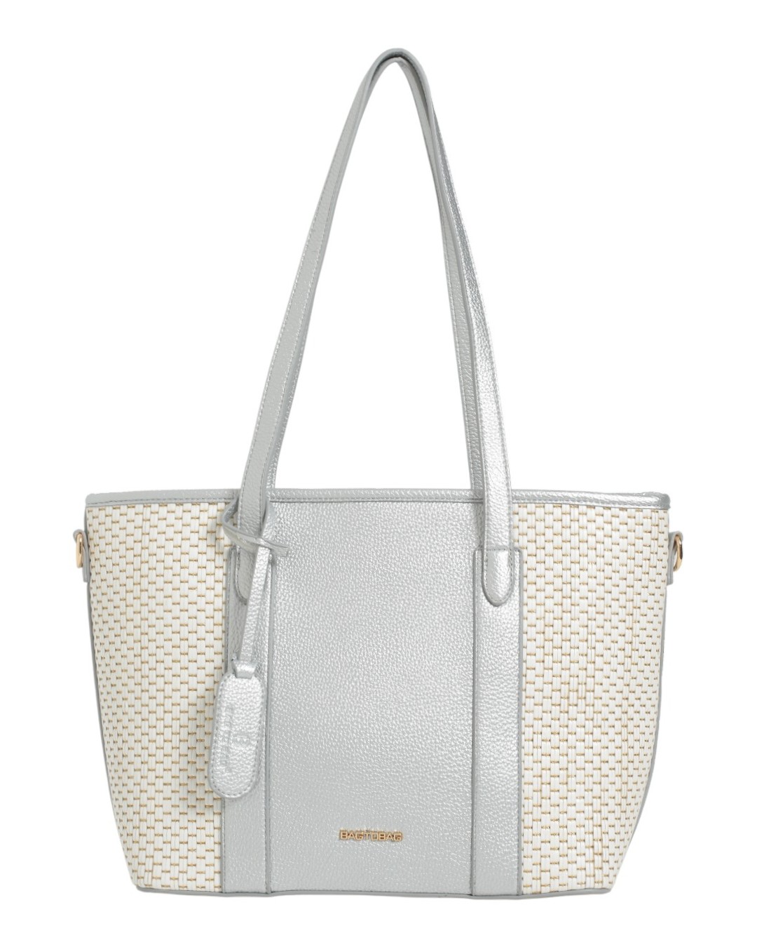 AC7A9280 Τσάντα Ώμου BTB0043 - Ασημί - Image 1