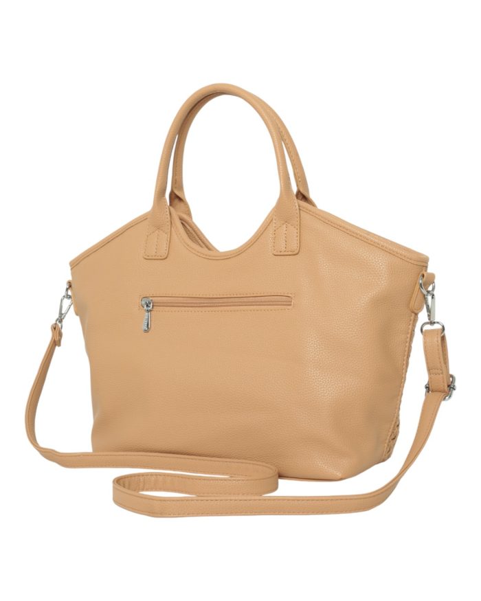 Τσάντα ώμου F2663-1 - Κάμελ - Image 2