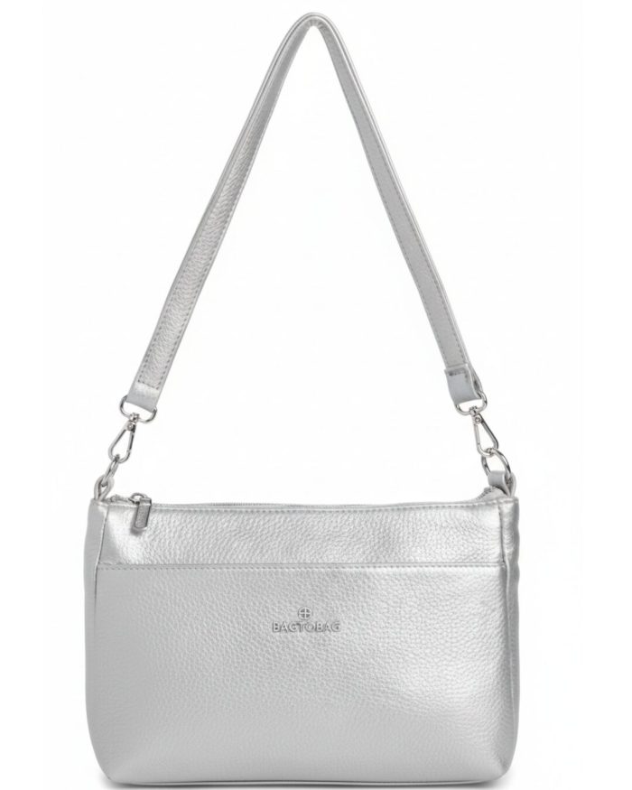 Τσάντα χιαστί XY-37017 - Ασημί - Image 2