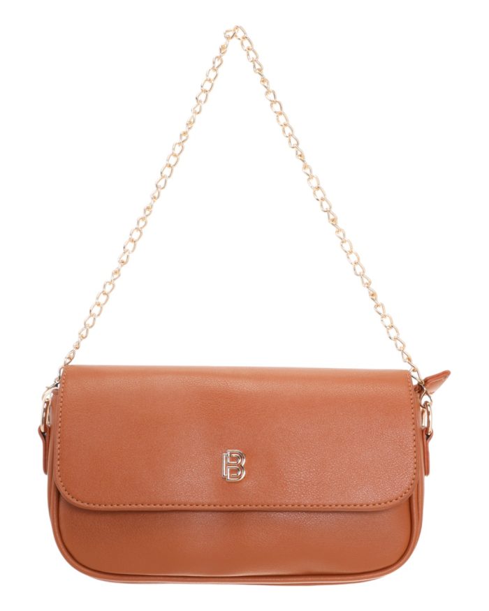 Τσάντα ώμου  SQ-10625 - Κάμελ - Image 3