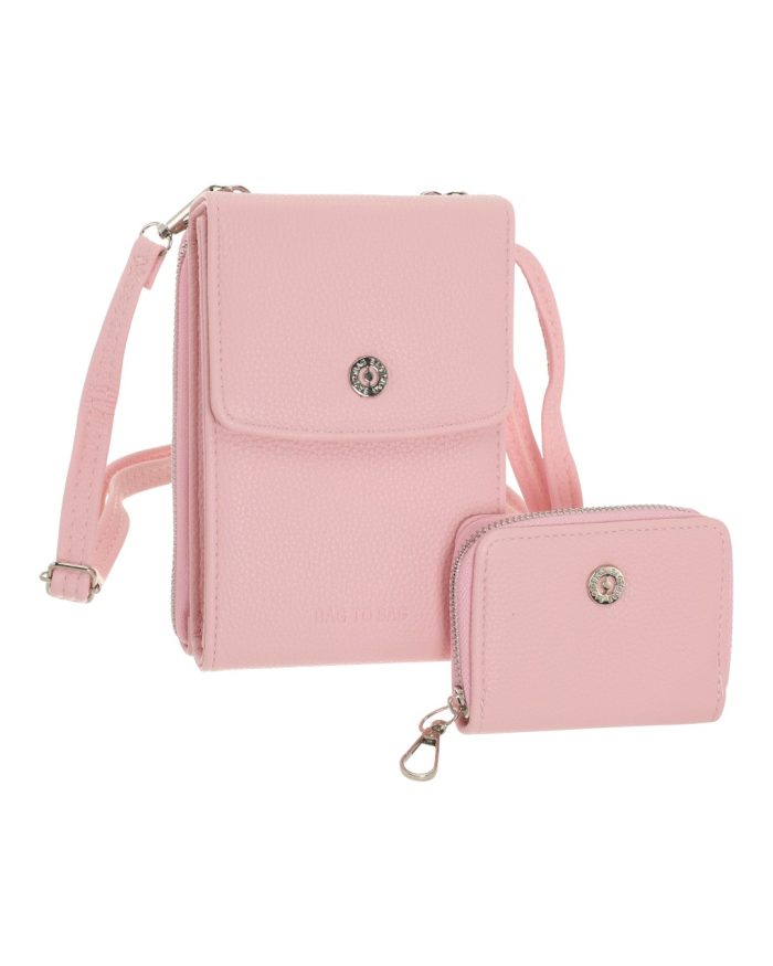 Τσάντα χιαστί YC-03058 - Ροζ - Image 2