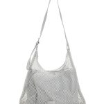 Τσάντα ώμου QQ-9858 - Ασημί