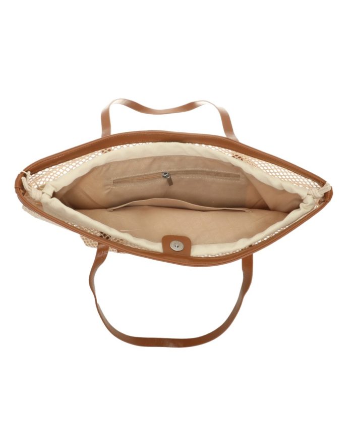 Τσάντα ώμου QQ-9859 - Κάμελ - Image 2