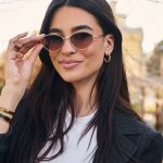 Γυαλιά Ηλίου Μεταλλικά με Χρυσό Σκελετό & Καφέ Φακό