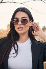 Γυαλιά Ηλίου Μεταλλικά με Χρυσό-Μαύρο Σκελετό & Καφέ Φακό