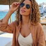 αλυσίδα γυαλιών ηλίου με ματ υφή και αποσπώμενο γατζάκι