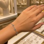Βραχιόλι Ριβιέρα με Ζιργκόν και Καρδιές - Ασημί